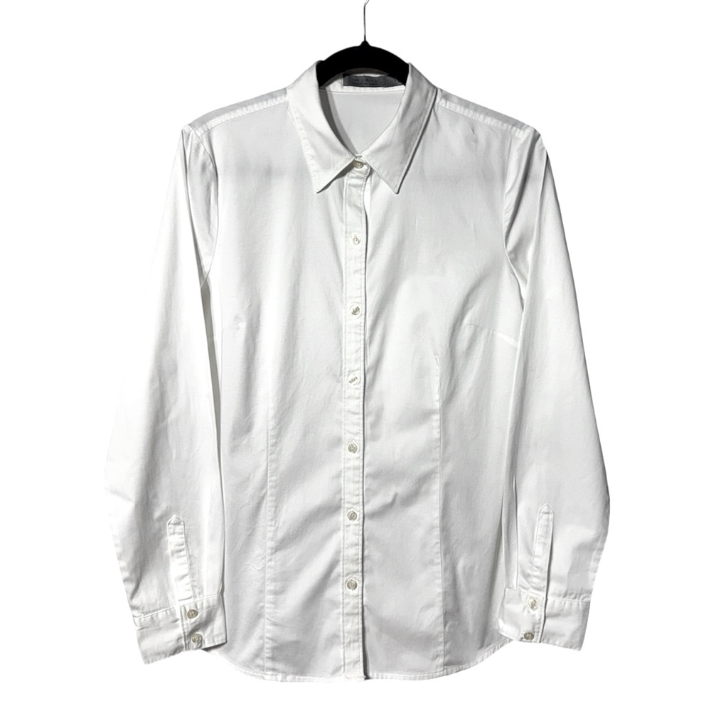 The Limited Essential Shirt White Button Down Dress Shirt